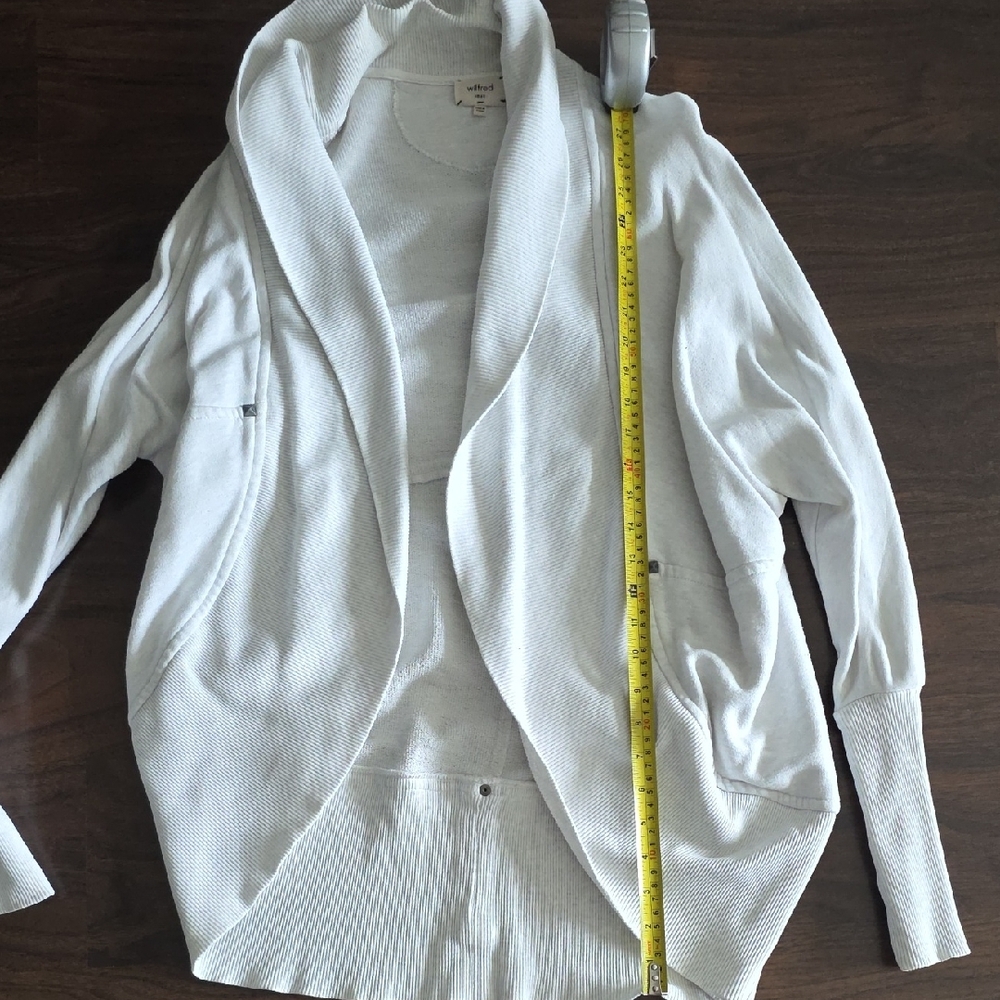 Wilfred White Ribbed Cardigan - Picture 4 of 4